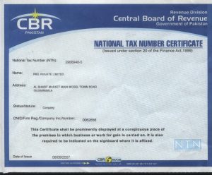 NTN Certificate Registration